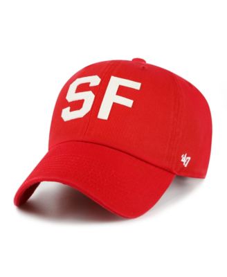 Women's Scarlet San Francisco 49ers Finely Clean Up Adjustable Hat
