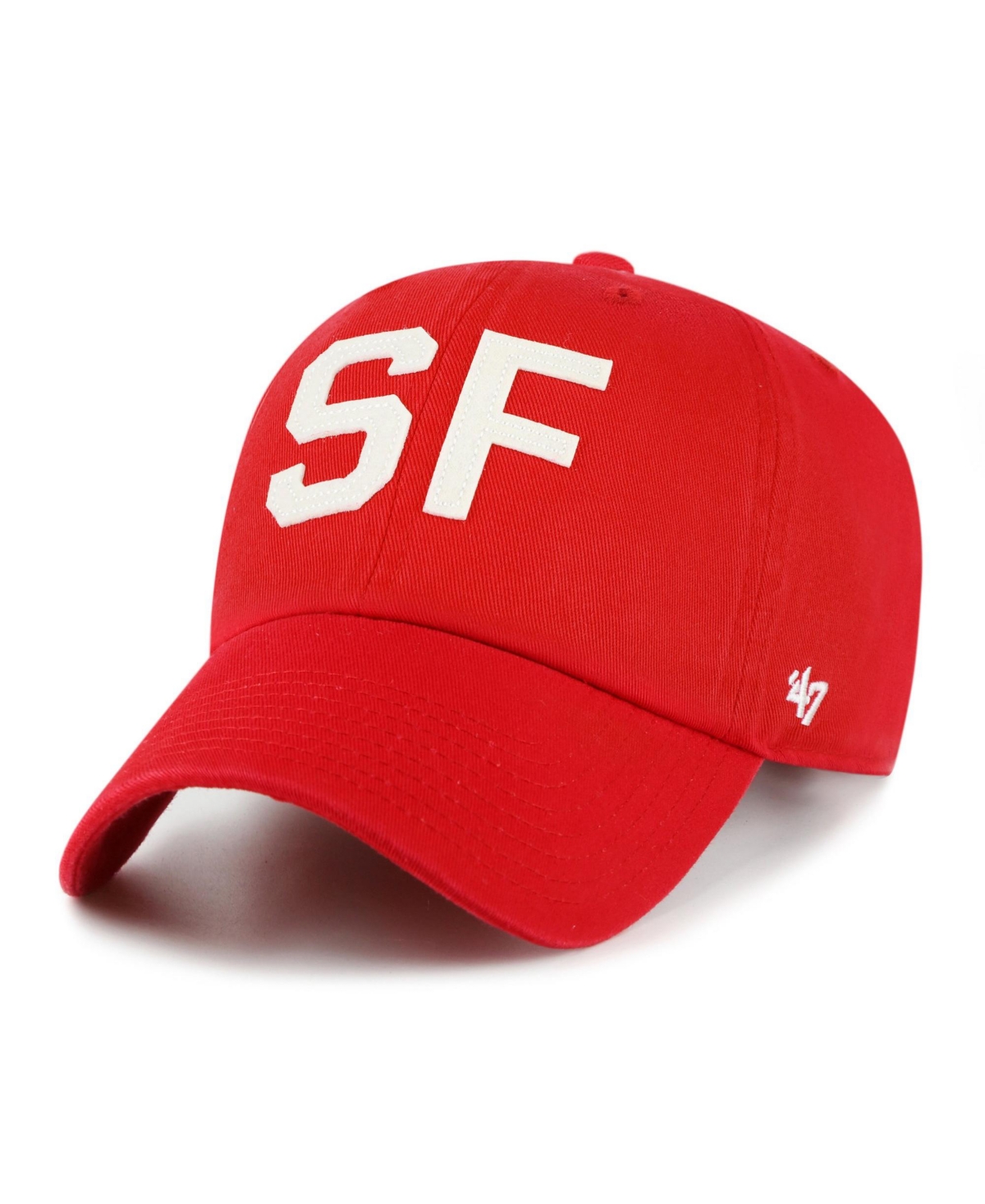 '47 Brand Women's Scarlet San Francisco 49ers Finely Clean Up Adjustable Hat - Scarlet