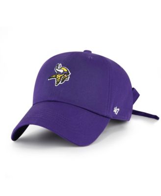 Women's Purple Minnesota Vikings Bow Back Clean Up Adjustable Hat
