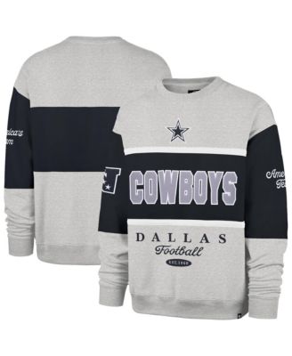 Men's Dallas Cowboys Blockfield Maximalist Oversized Color-Block Crewneck Sweatshirt