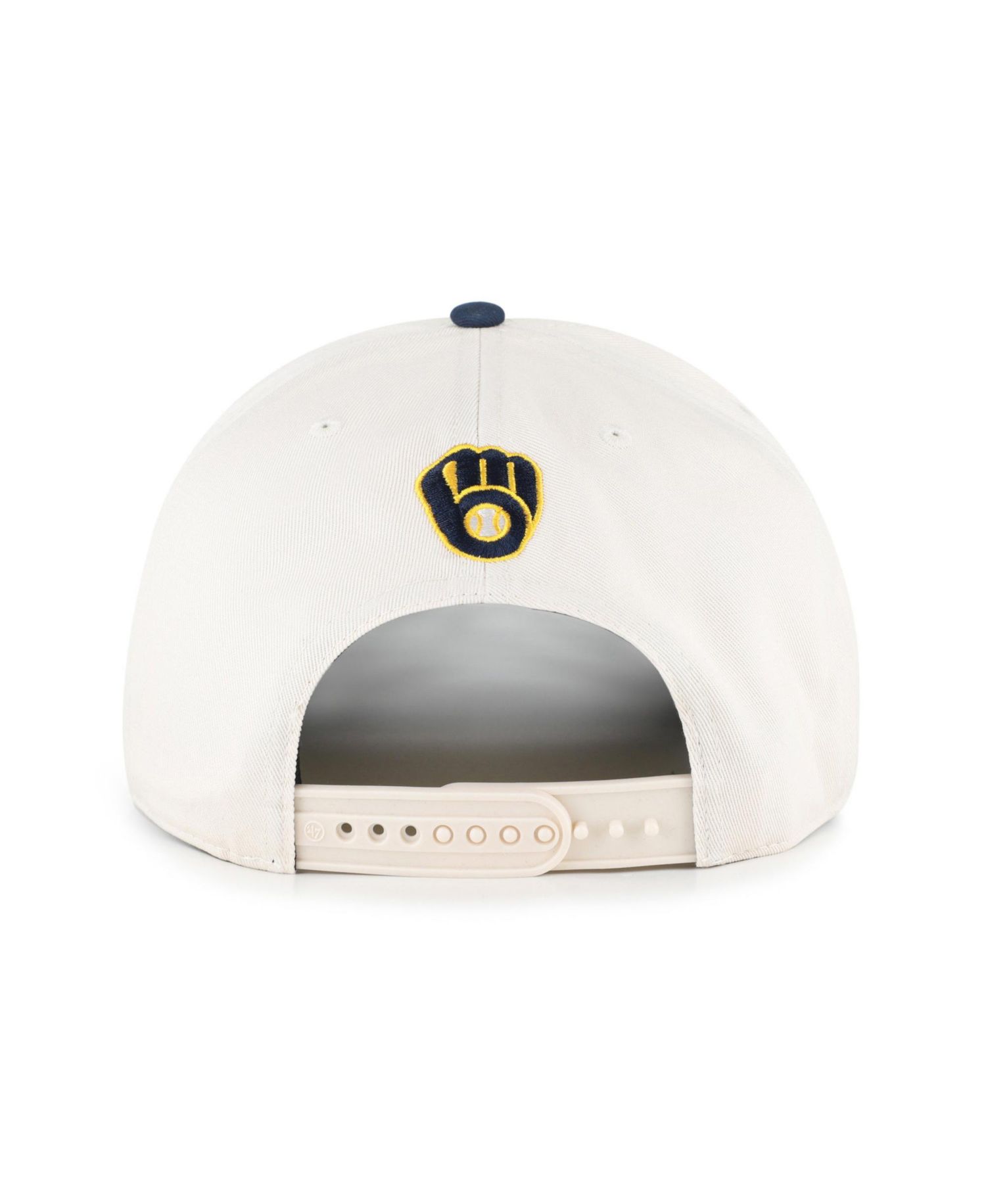 Men's and Women's Natural/Navy Milwaukee Brewers Rope Script Hitch Adjustable Hat