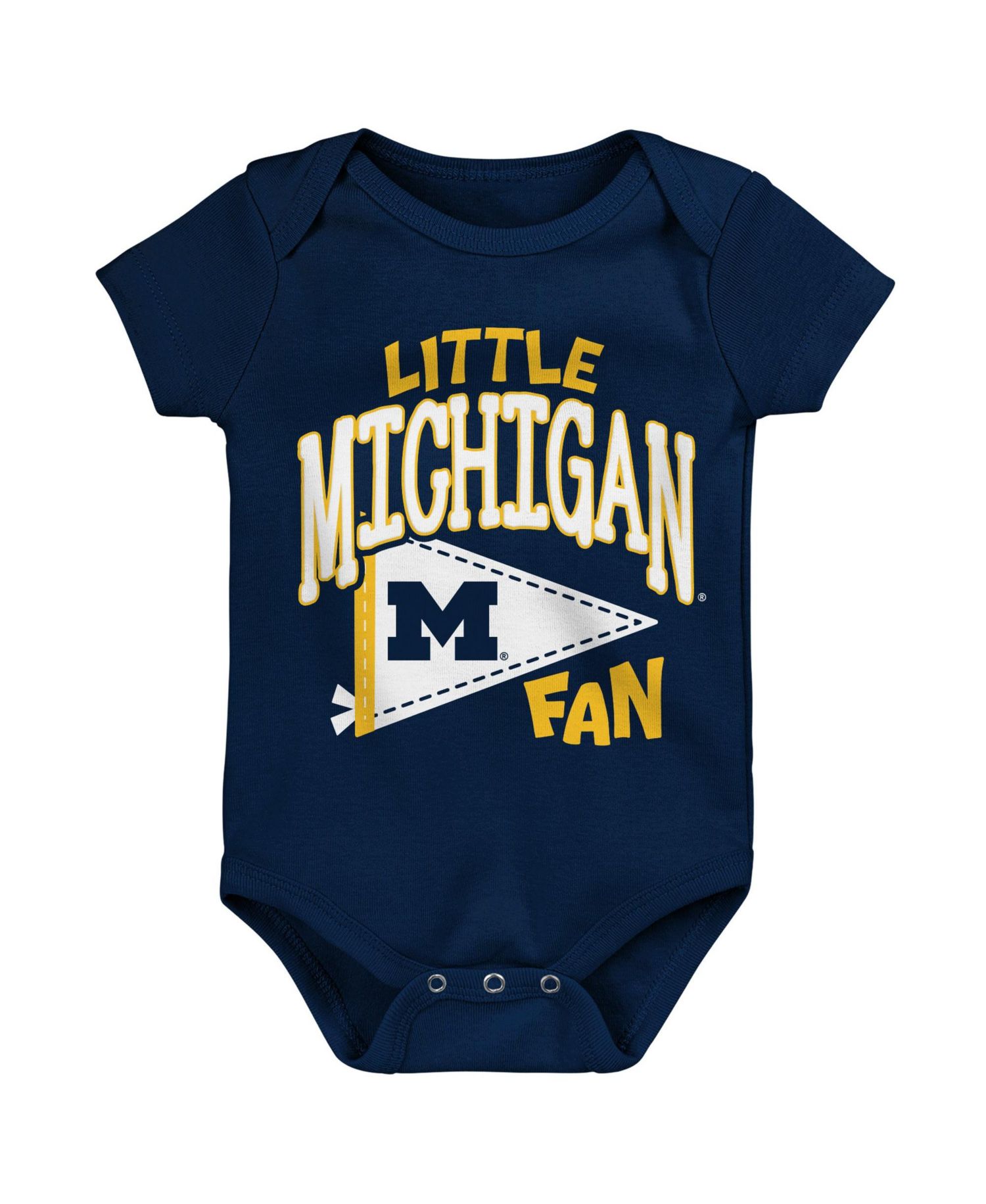 Baby Boys' and Girls' Michigan Wolverines Little Banner Short Sleeve Bodysuit