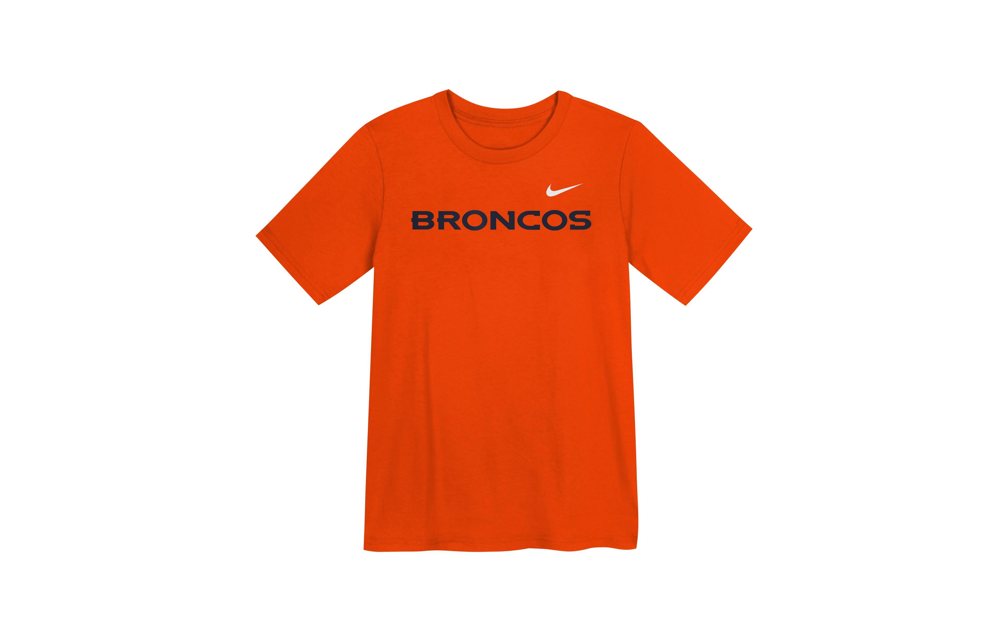 Nike Toddler Boys' 2T-5T Denver Broncos Wordmark Crewneck T-Shirt