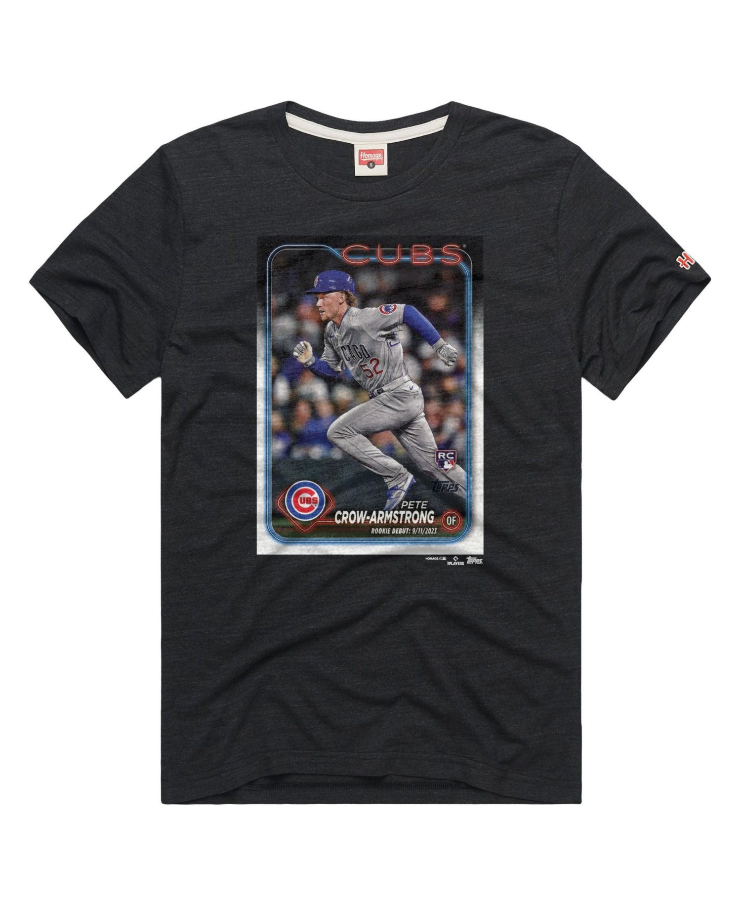 Men's Chicago Cubs Pete Crow-Armstrong Tri-Blend Relaxed-Fit T-Shirt
