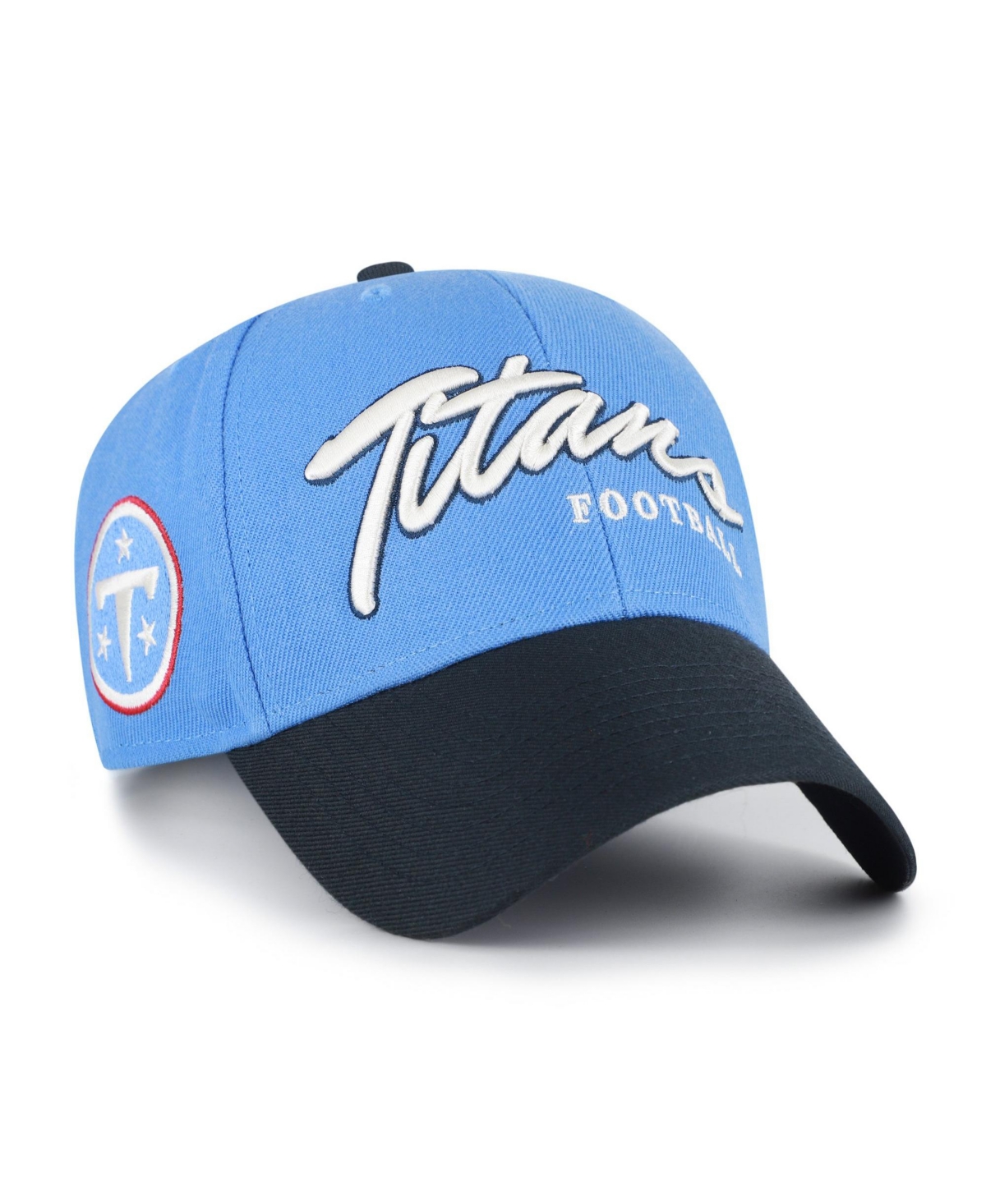 '47 Brand Men's Light Blue Tennessee Titans Throwback Mvp Adjustable Hat