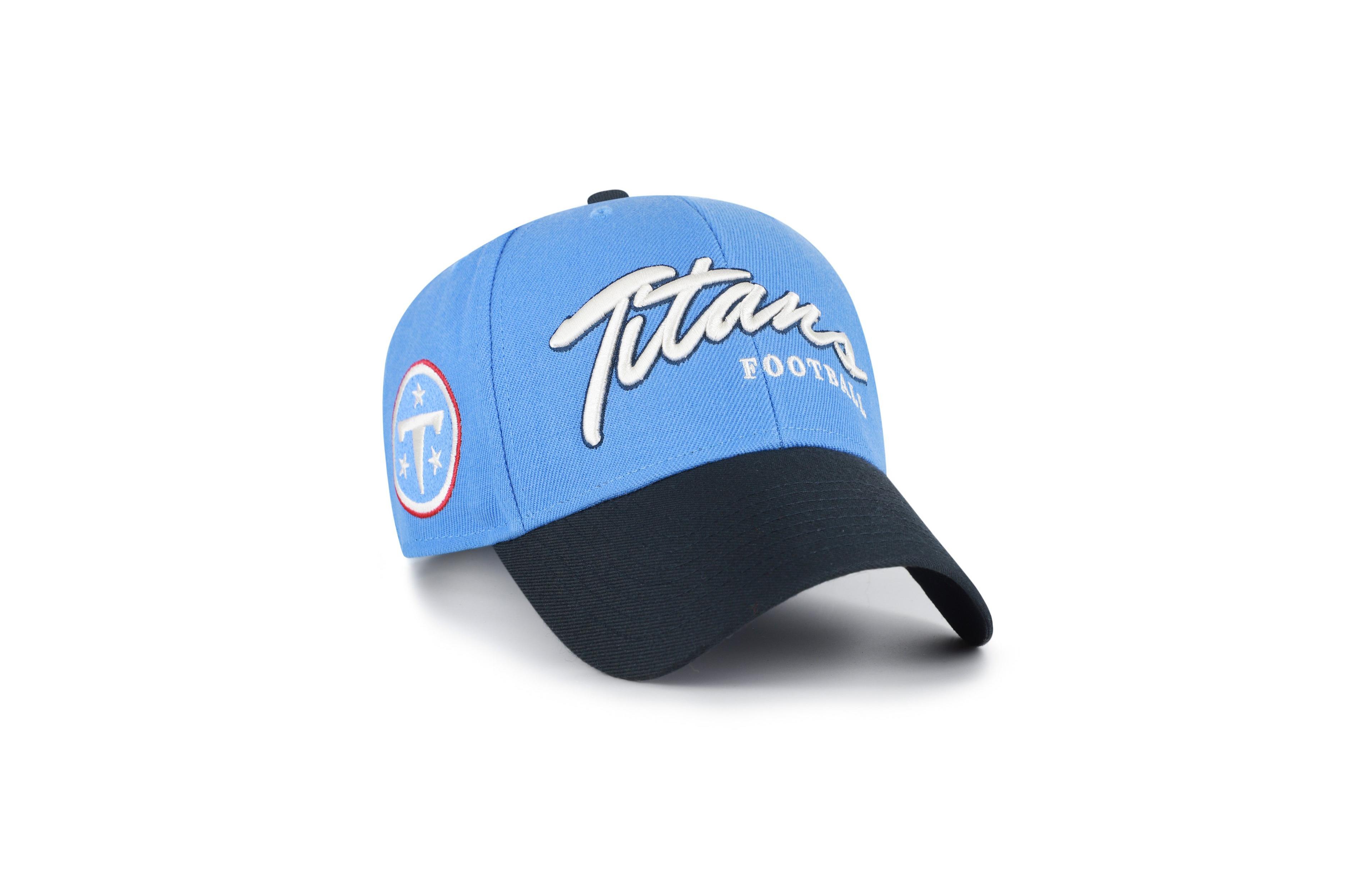 '47 Brand Men's Light Blue Tennessee Titans Throwback Mvp Adjustable Hat