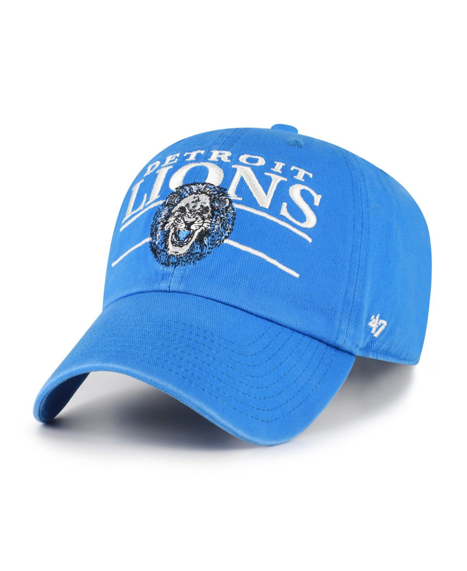 Detroit Lions Throwback Graphic Clean Up Hat