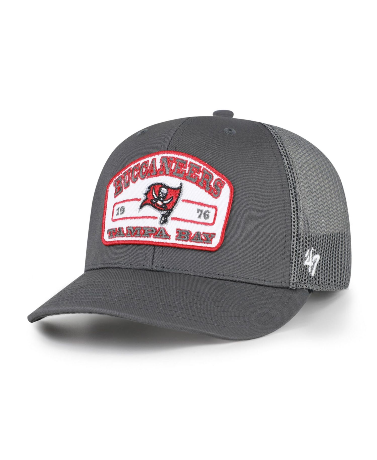 Men's Graphite Tampa Bay Buccaneers Roadway Adjustable Trucker Hat