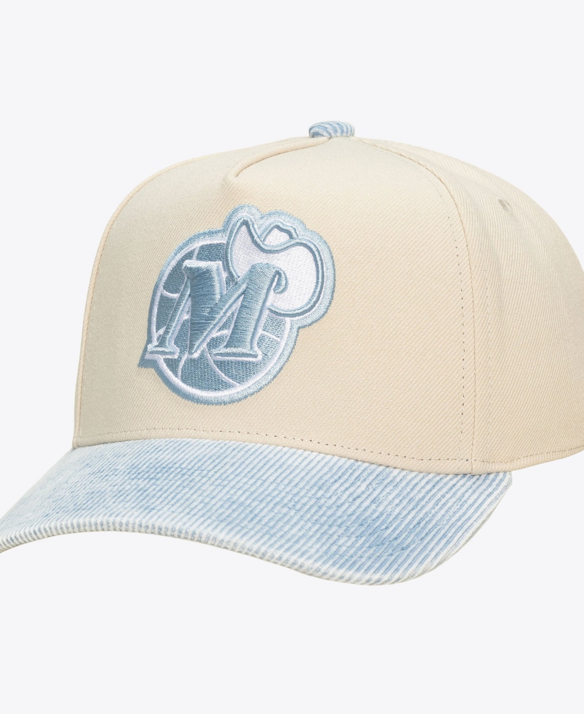 Mitchell & Ness Dallas Mavericks Pro Pinch Fit Corduroy-Brim Snapback Cap