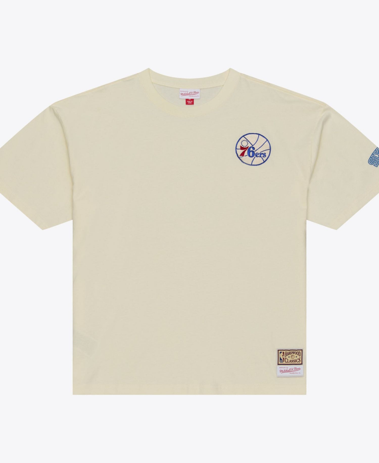 Men's Oatmeal Philadelphia 76ers Heritage Hues Oversized T-Shirt
