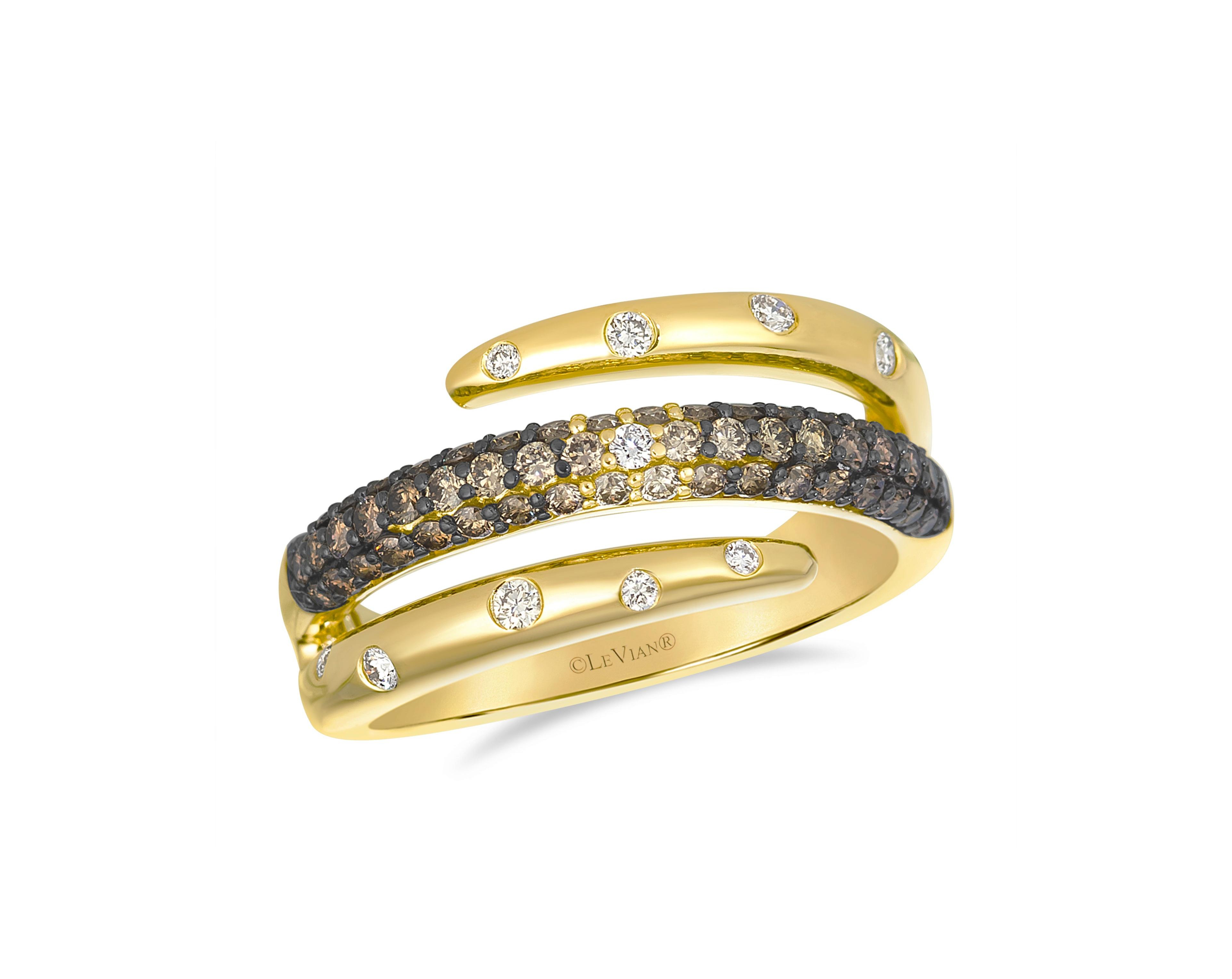 Le Vian Nude Diamond (0.09 ct. t.w.) & Chocolate Diamond (0.13 ct. t.w.) Ring in 14k Honey Gold