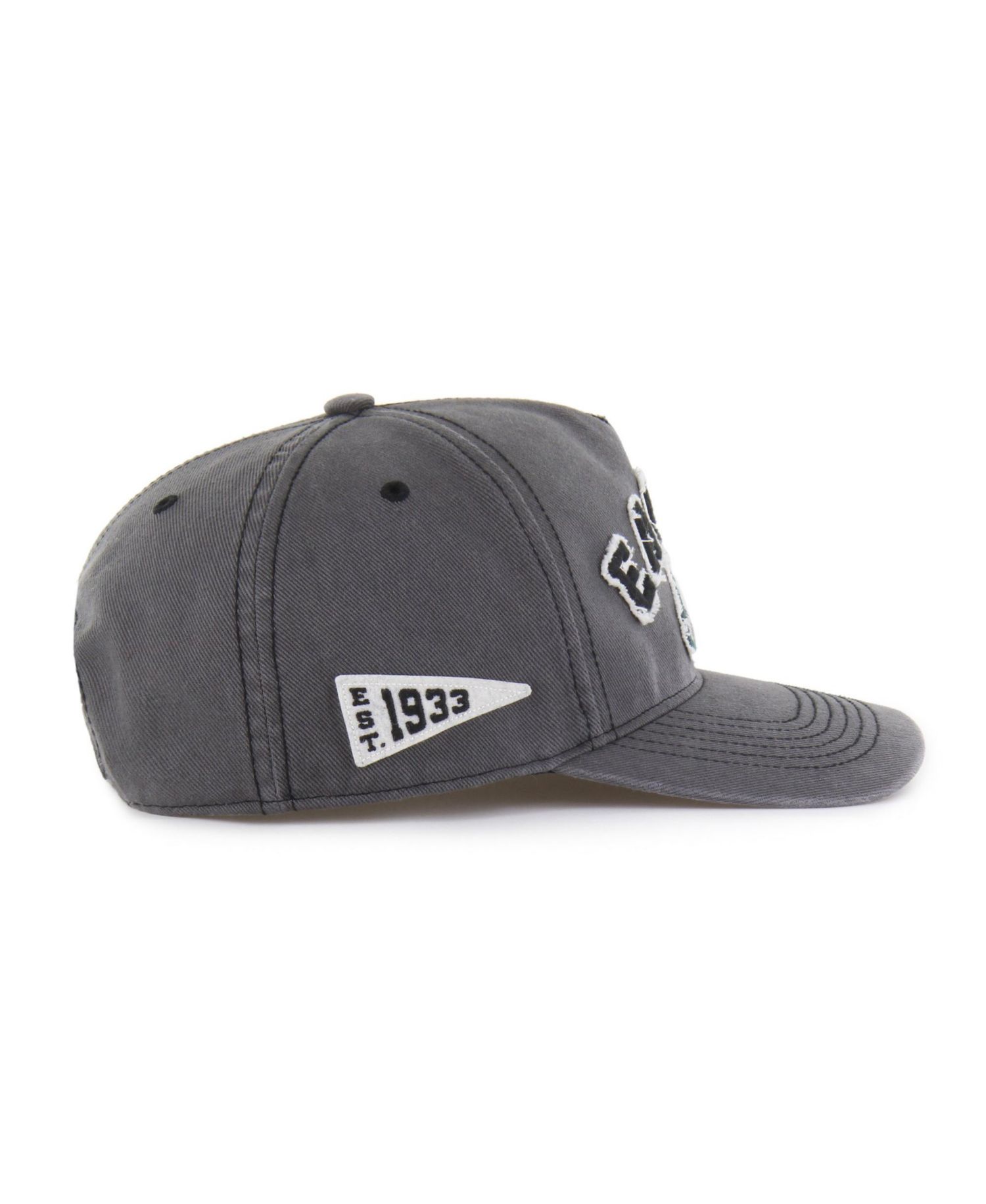 Men's Charcoal Philadelphia Eagles Calderwood Well Worn Hitch Adjustable Hat