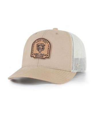 Chicago Bears Adjustable Leather Applique Trucker Hat