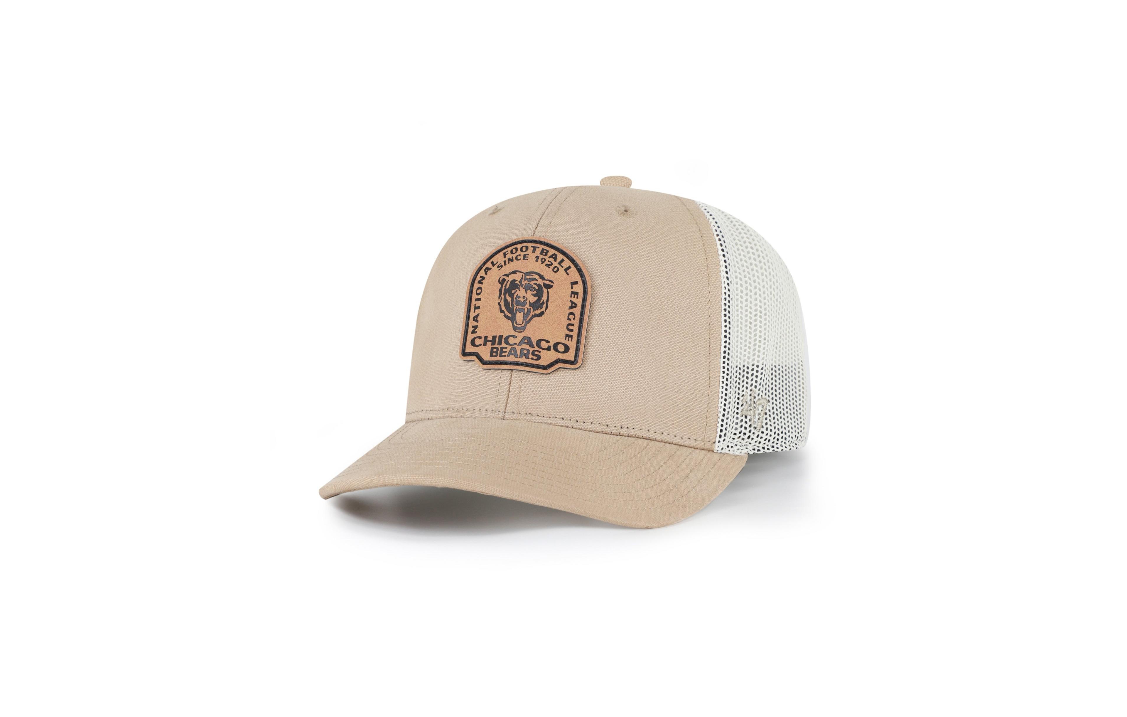 '47 Brand Chicago Bears Adjustable Leather Applique Trucker Hat