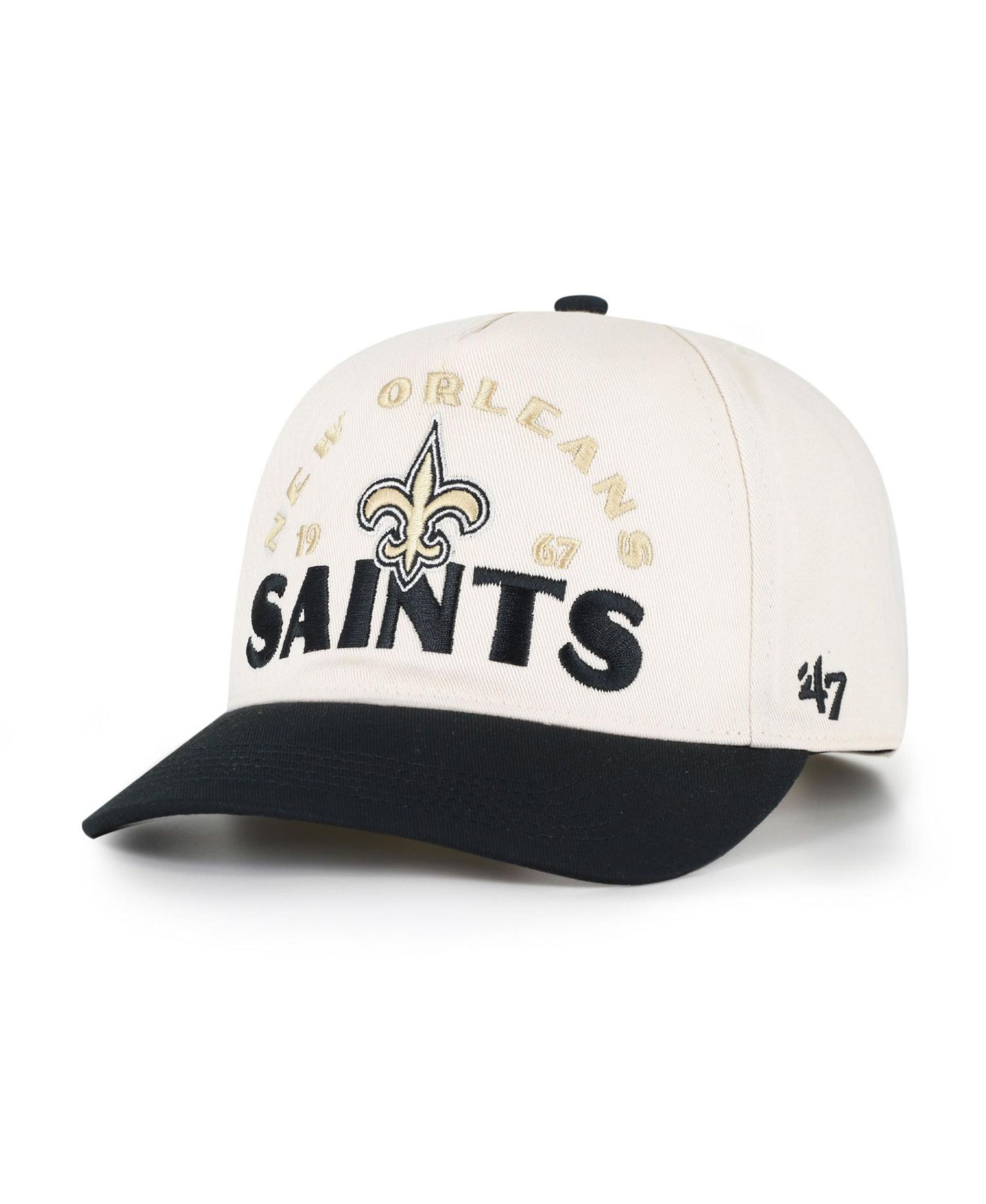 Men's New Orleans Saints Arcitext Five-Panel Adjustable Hat