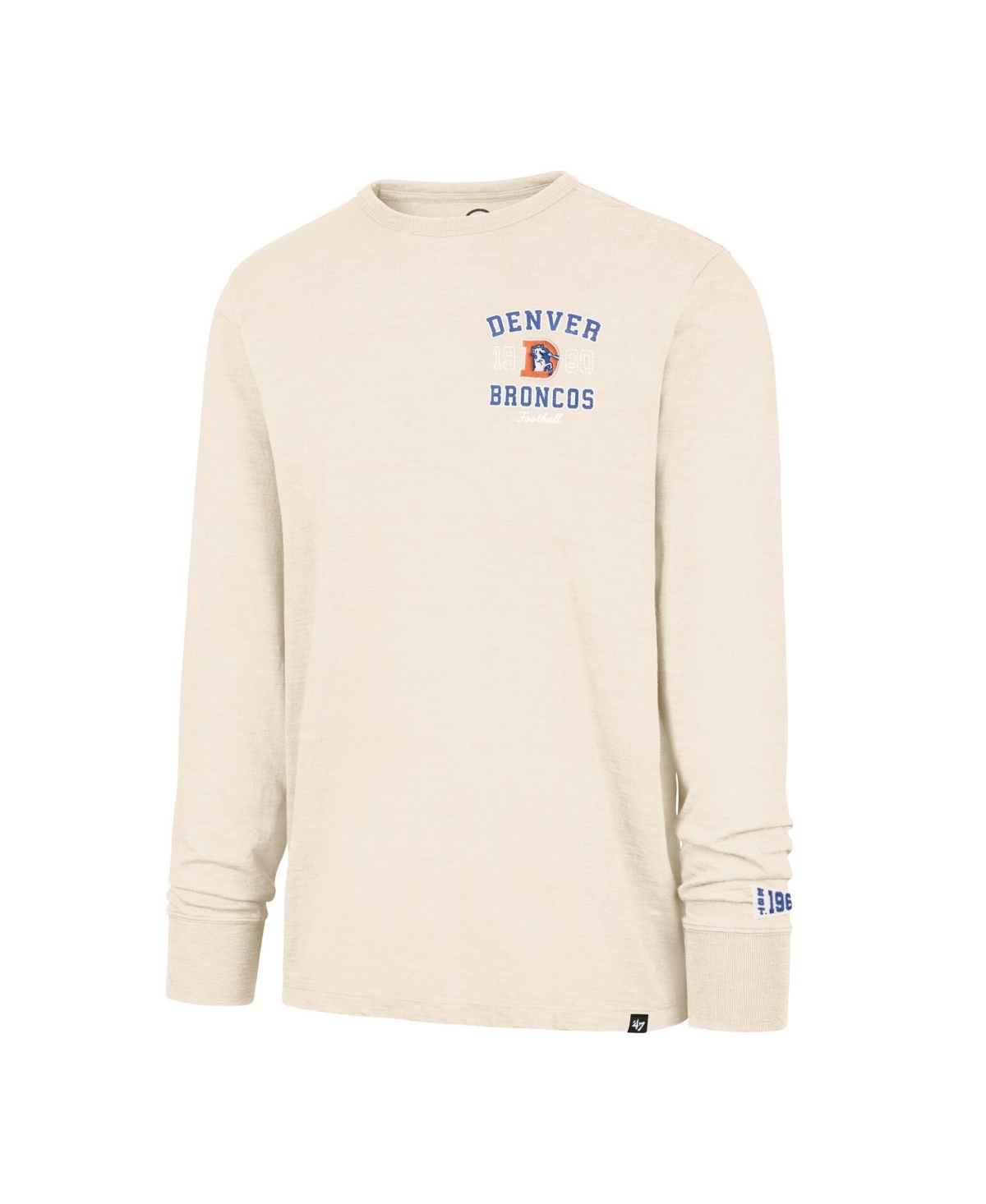 '47 Brand Men's Tan Denver Broncos Heavy Slub Long Sleeve T-Shirt