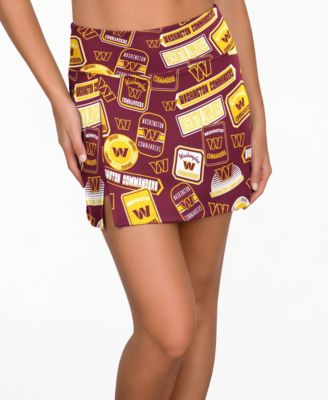 Women's Burgundy Washington Commanders Grady Allover Print Sleep Skort