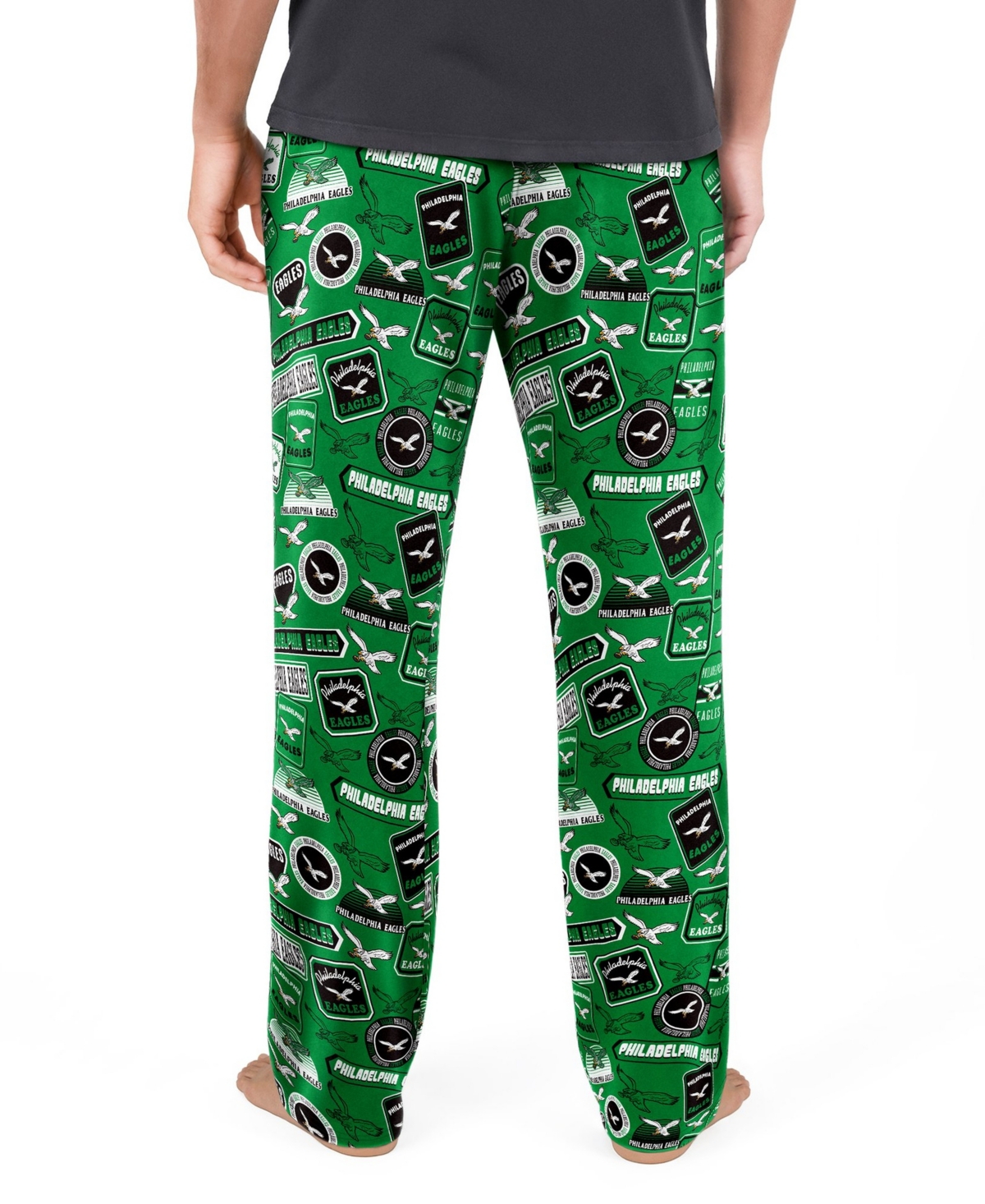 Concepts Sport Men's Kelly Green Philadelphia Eagles Throwback Logo Grady Pants