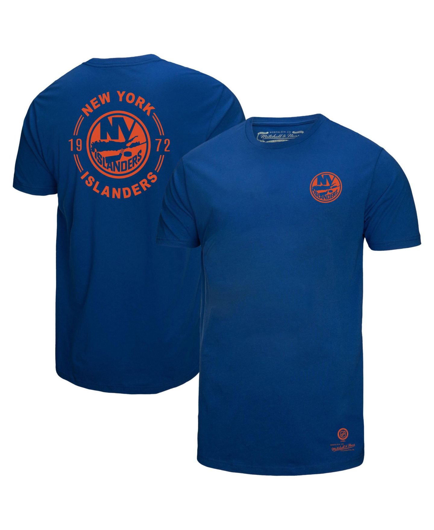 Мужская футболка Mitchell & Ness Royal New York Islanders Core Penalty Box 3.0 — фото 1