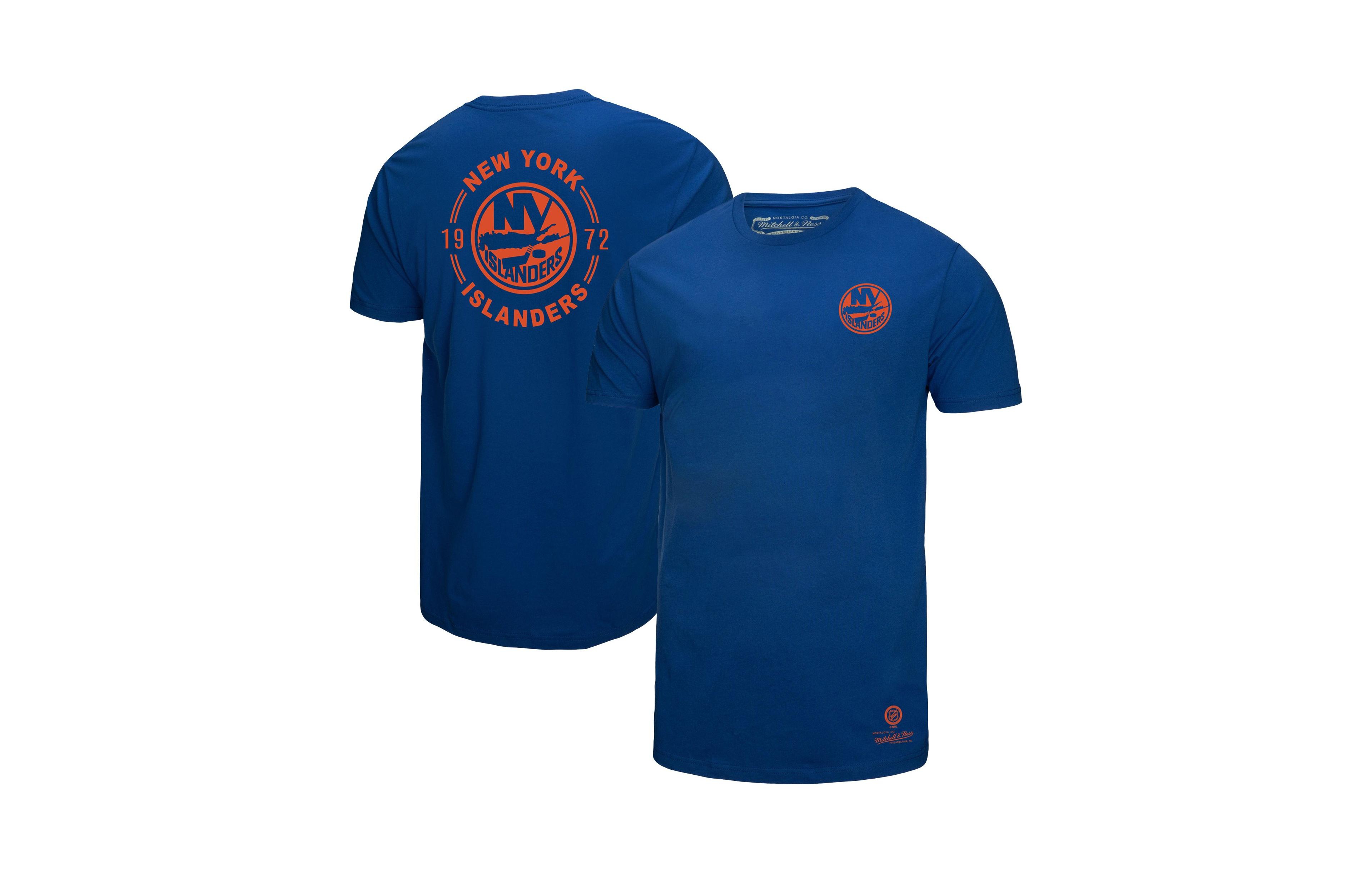 Mitchell & Ness Men's Royal New York Islanders Core Penalty Box 3.0 T-Shirt