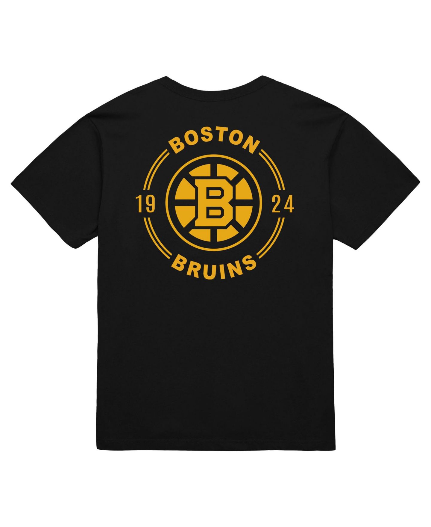 Мужская футболка Mitchell & Ness Black Boston Bruins Core Penalty Box 3.0 — фото 2