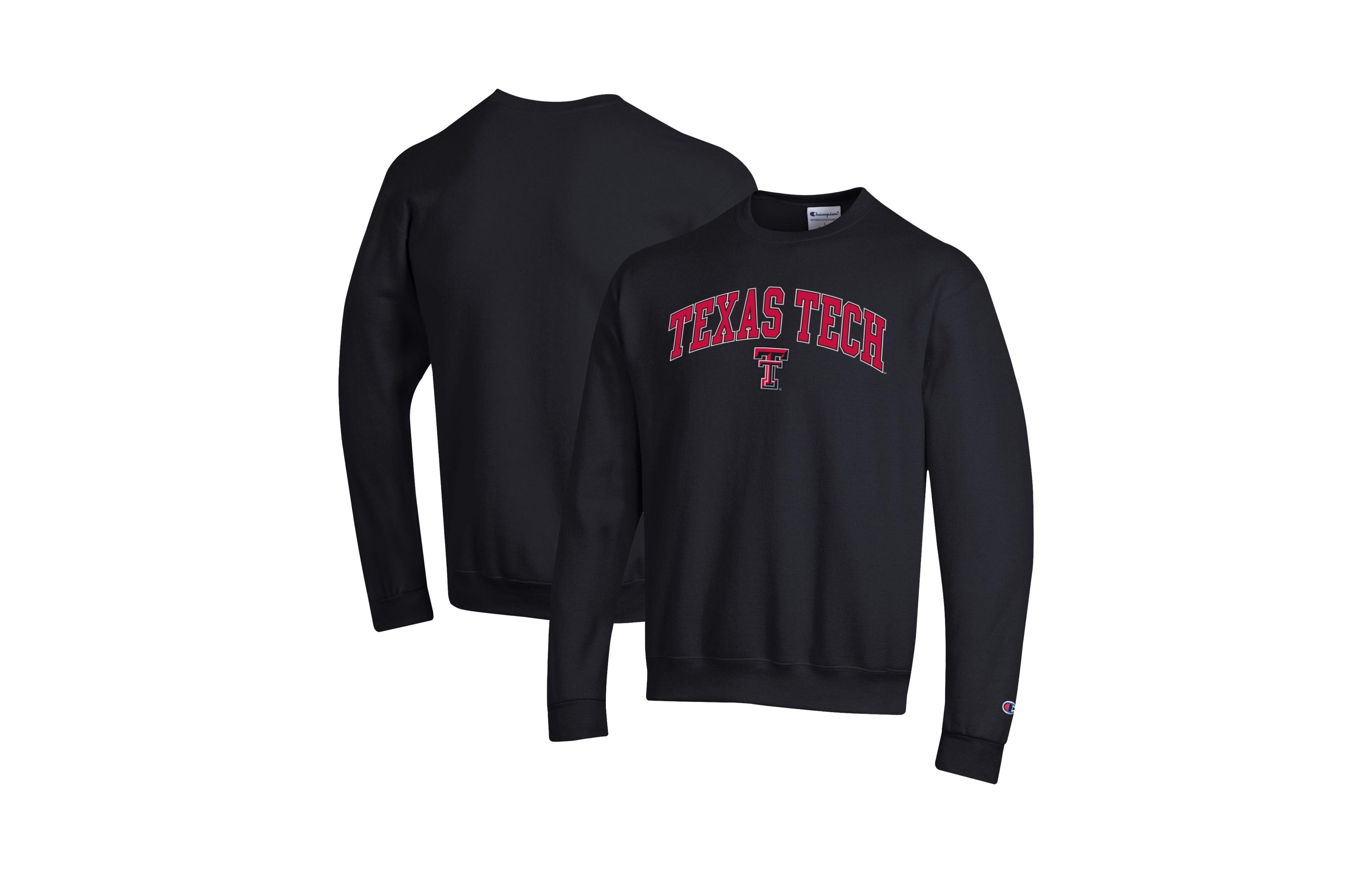 Champion Men's Texas Tech Red Raiders Arch Over Logo Pullover Sweatshirt