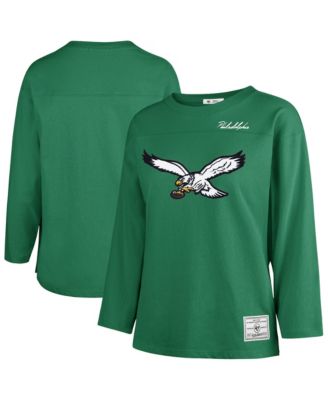 Women's Philadelphia Eagles Game Nod Crewneck Long-Sleeve T-Shirt