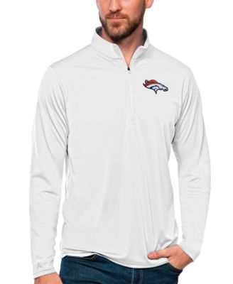 Men's Denver Broncos Tribute Quarter-Zip Long-Sleeve Pullover