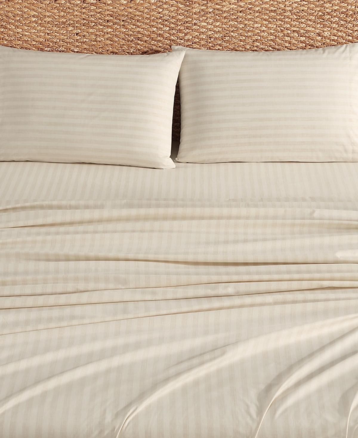 Tommy Bahama Home Coastline Micro Stripe 100% Cotton 4-Piece Sheet Set