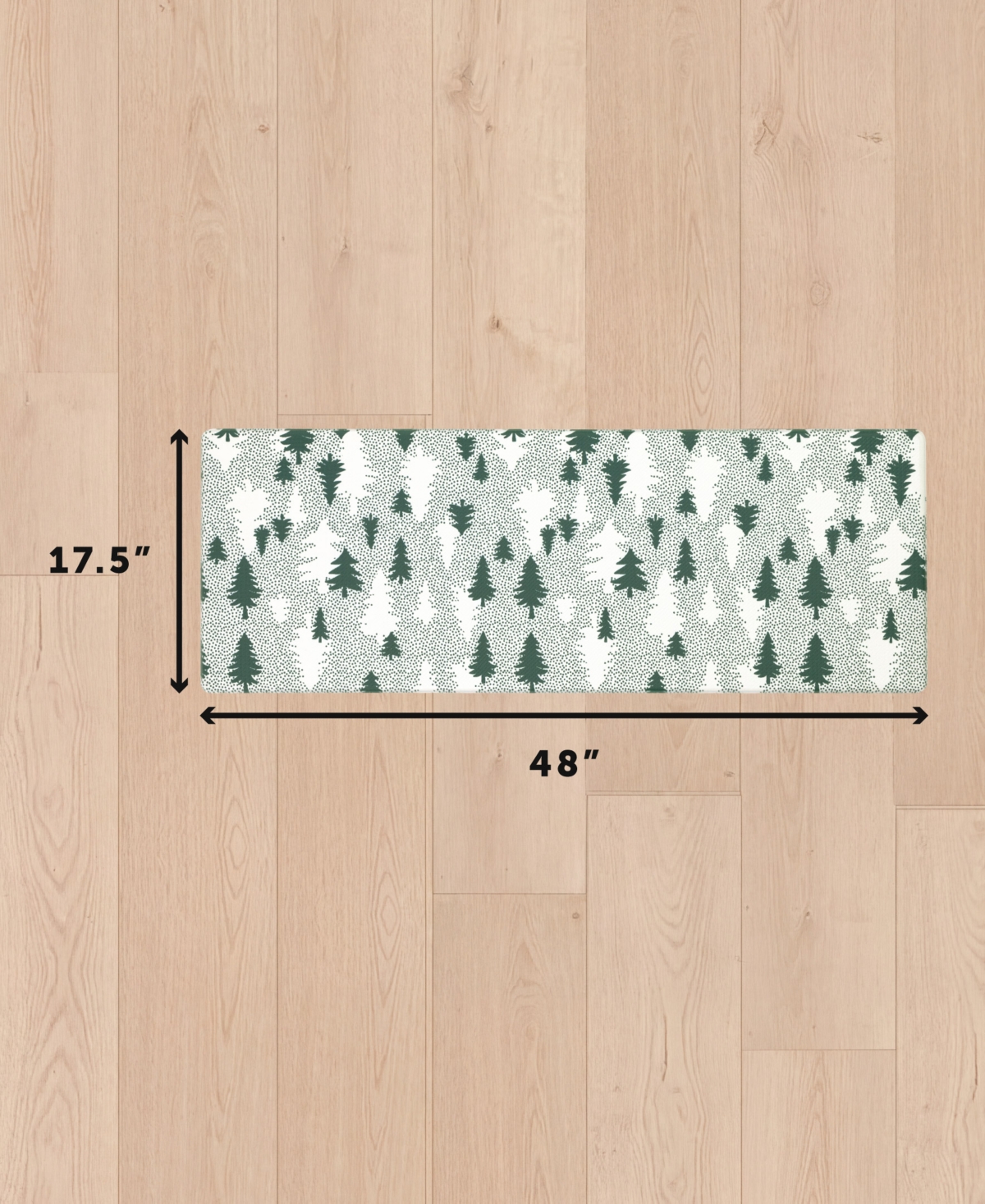 Eddie Bauer Christmas Trees Non-Slip Kitchen Mat