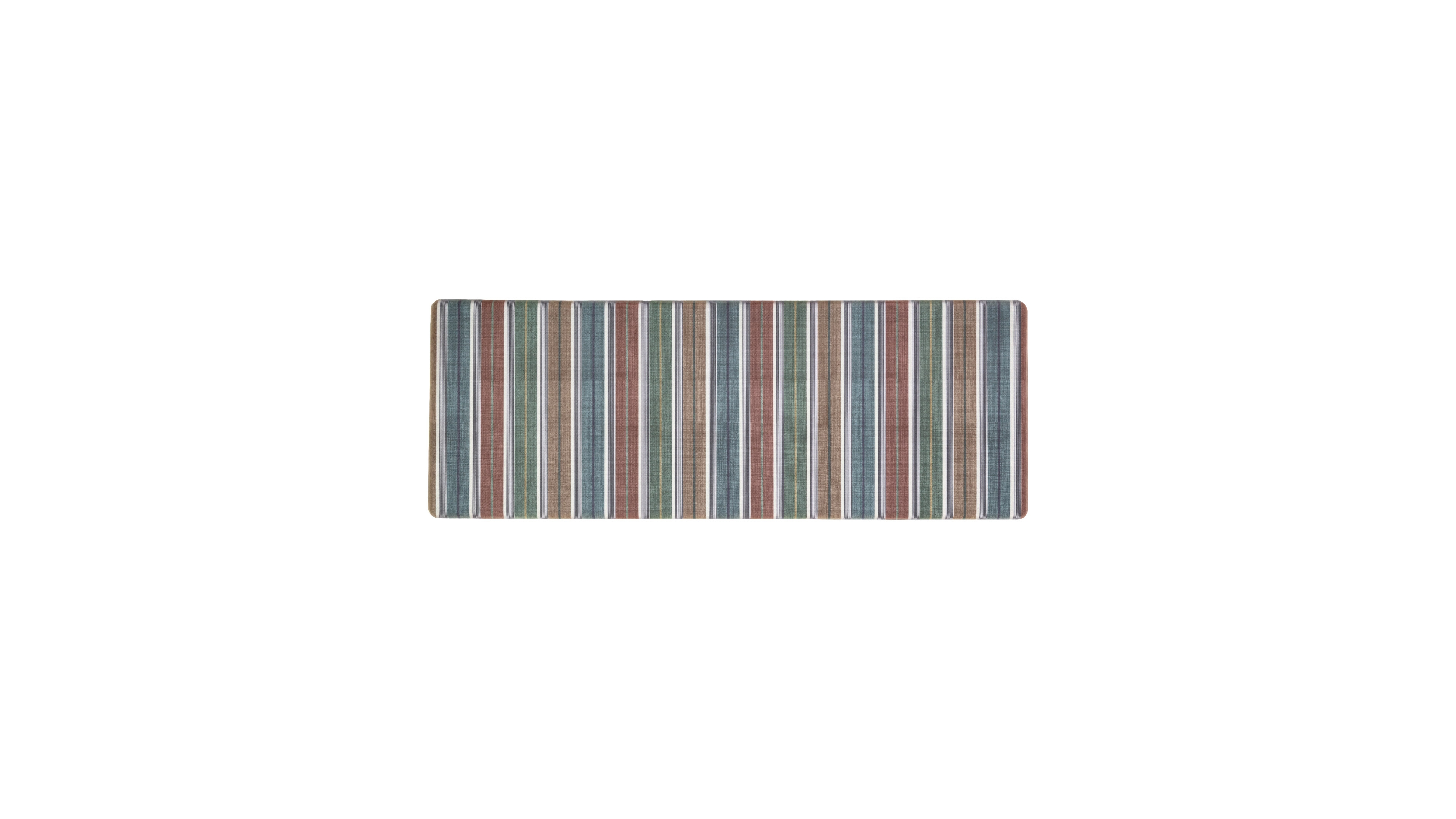 Eddie Bauer Vintage Stripes Non-Slip Kitchen Mat, 17.5" x 48"