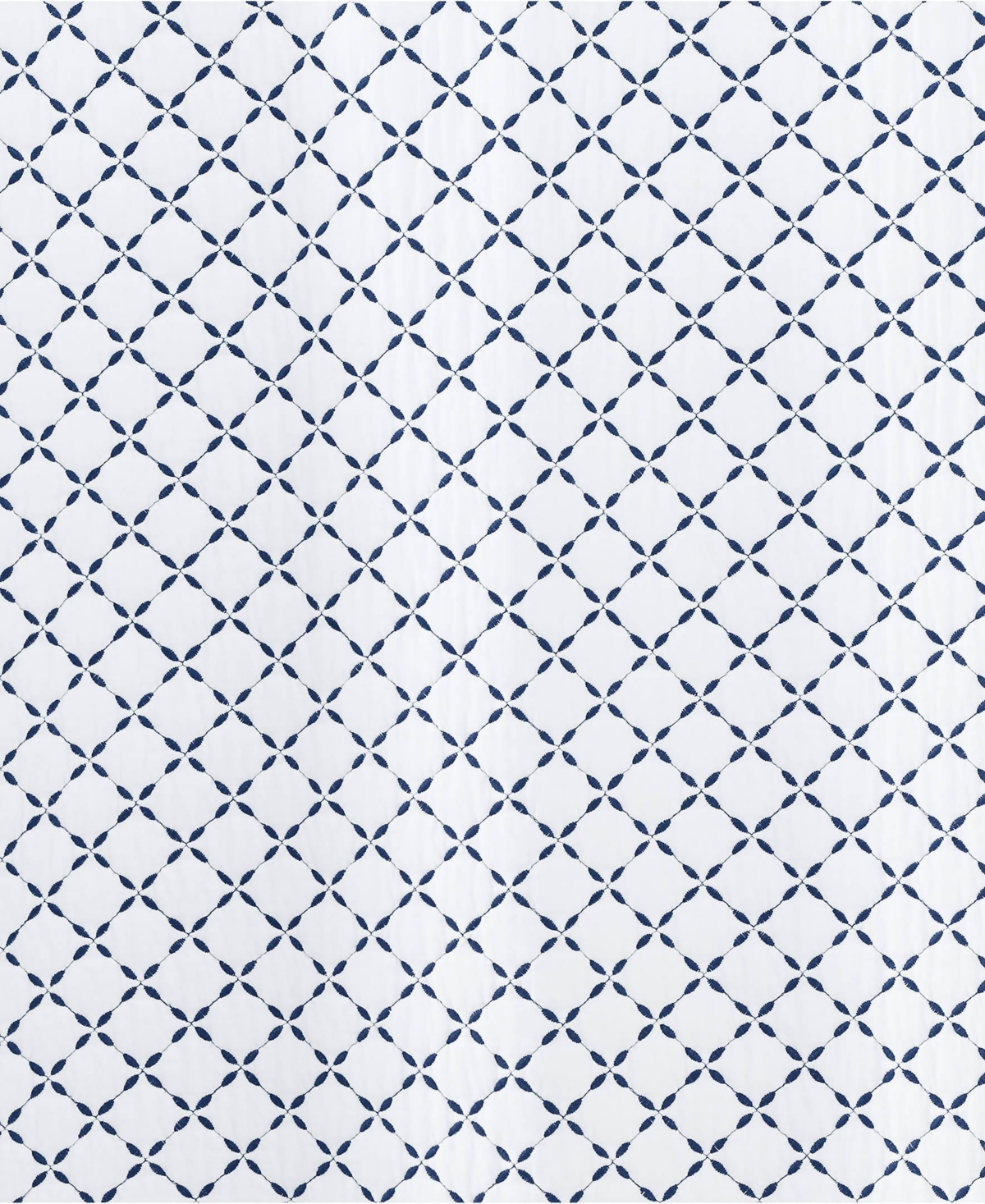 Lands' End Embroidered Diamond Double Voile Quilt