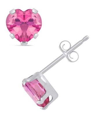 Amethyst (3/4 ct. t.w.) Stud Earrings in 10k White Gold (Also available in Black Onyx, Citrine, Garnet, Peridot, Blue Topaz, and Pink Topaz) 