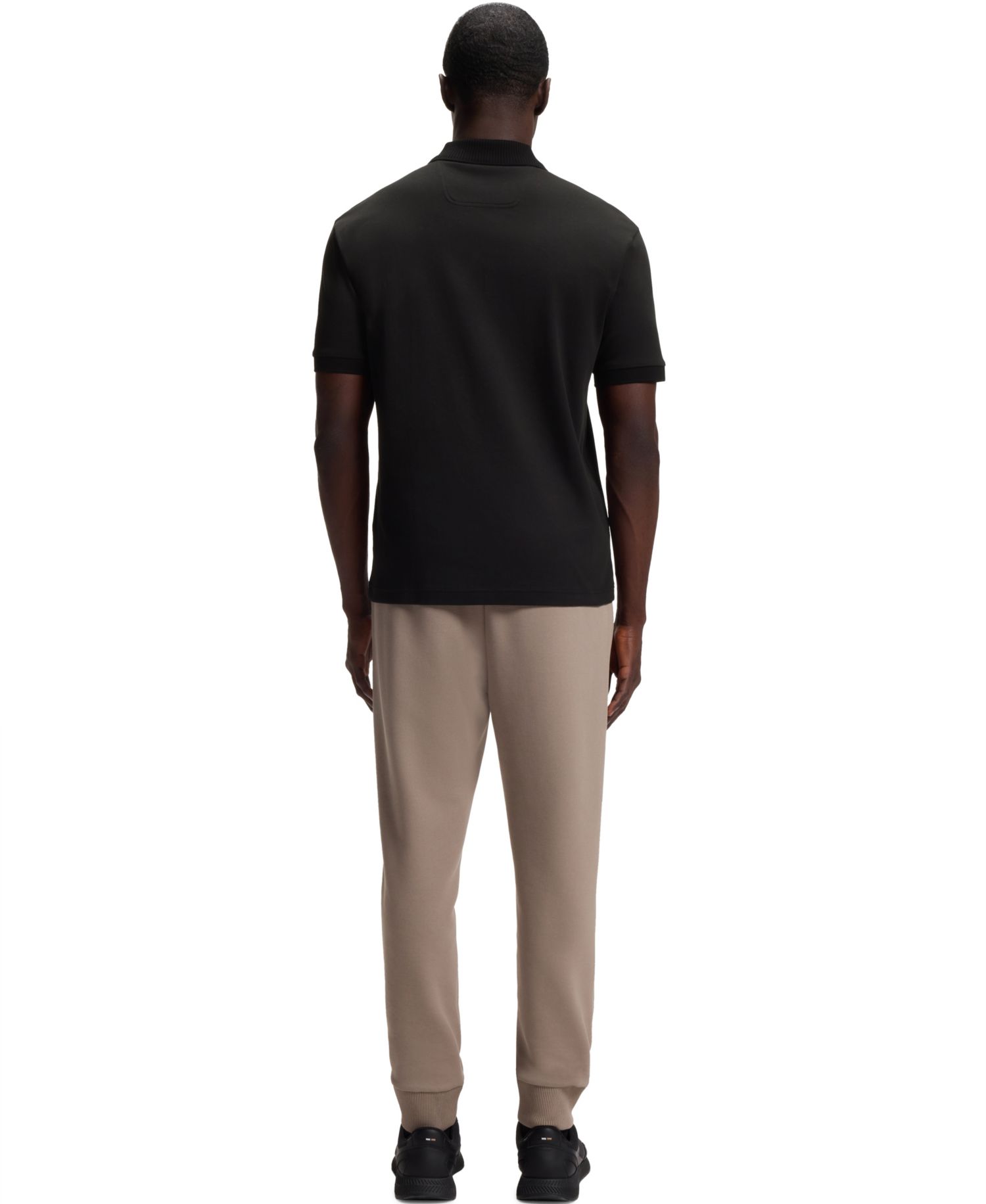 Men's Paddy Interlock-Cotton Striped-Trim Polo Shirt
