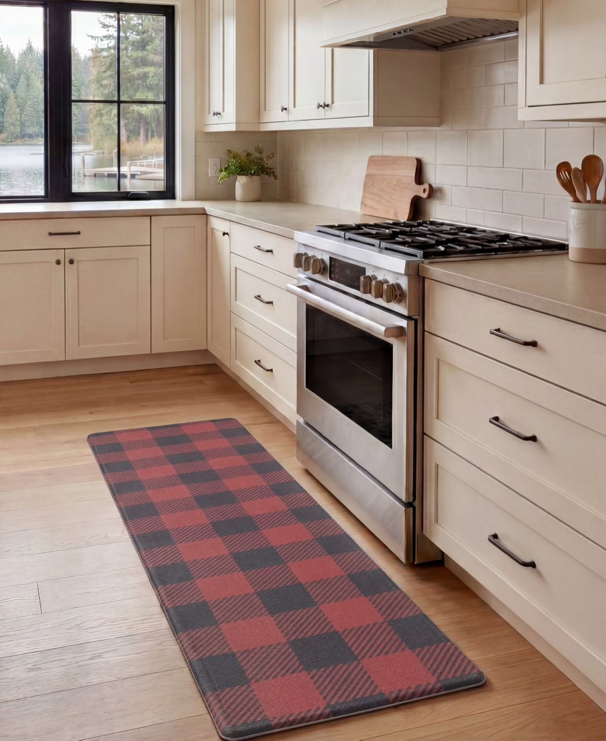 Eddie Bauer Buffalo Check Non-Slip Kitchen Mat