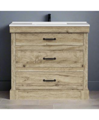 36" Donovan Vanity with Sink 1 Pull Down and  2 Drawers