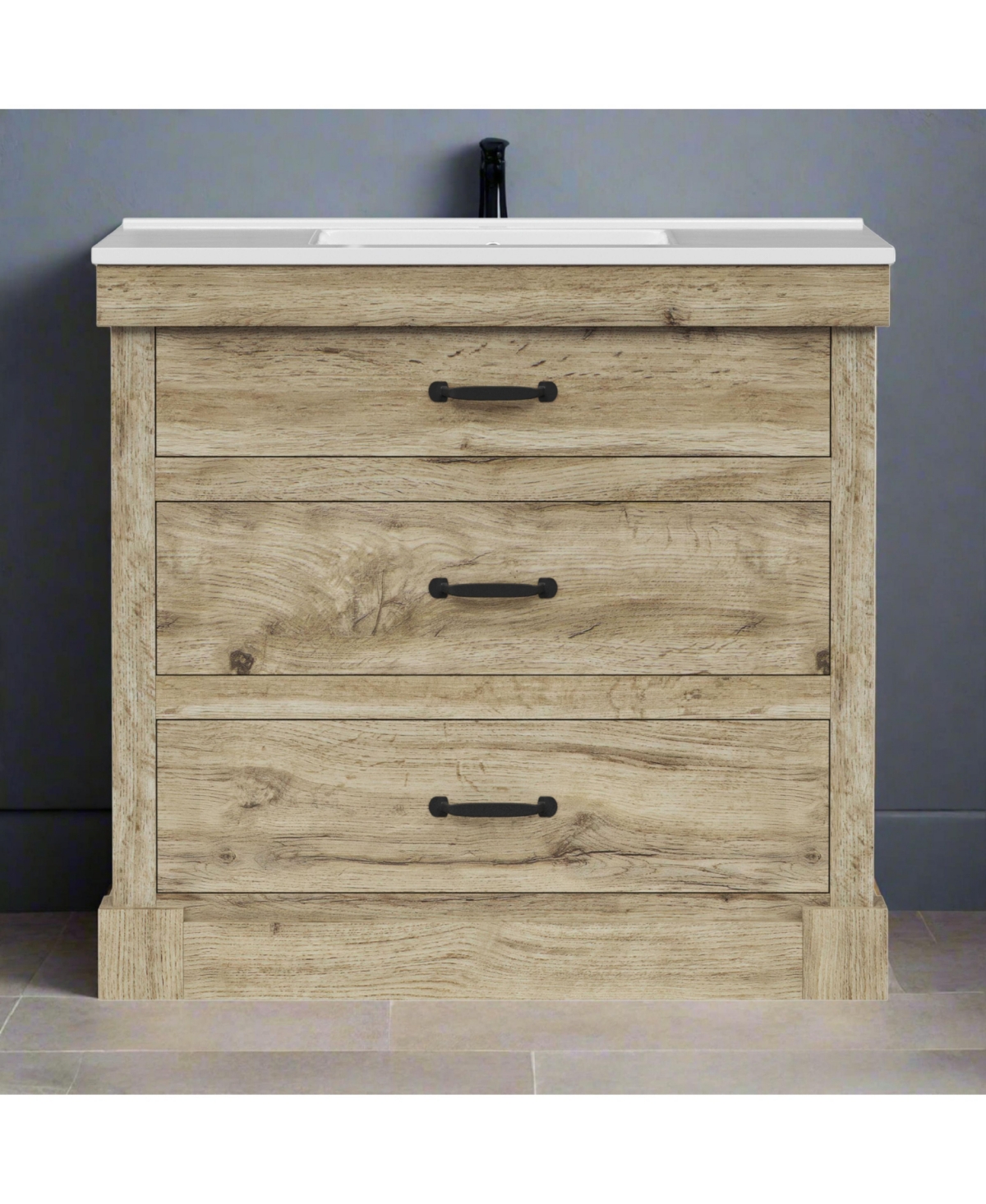 Teamson Home 36" Donovan Vanity with Sink 1 Pull Down and 2 Drawers
