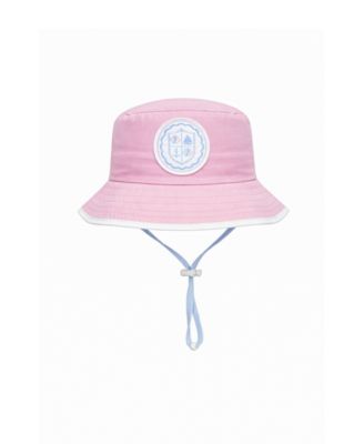 Baby Girls Coastal Crest Detachable Chin Strap Bucket Hat