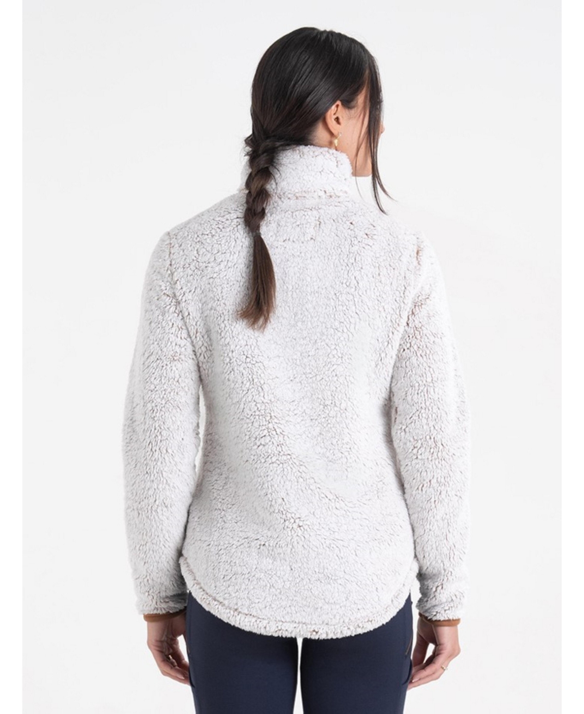 Legendary Whitetails Women's Fuzzy Hide Fleece Quarter-Zip Mock-Neck Pullover