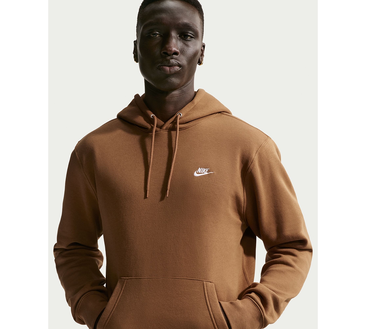 Nike Club Men's Pullover Fleece Logo Hoodie