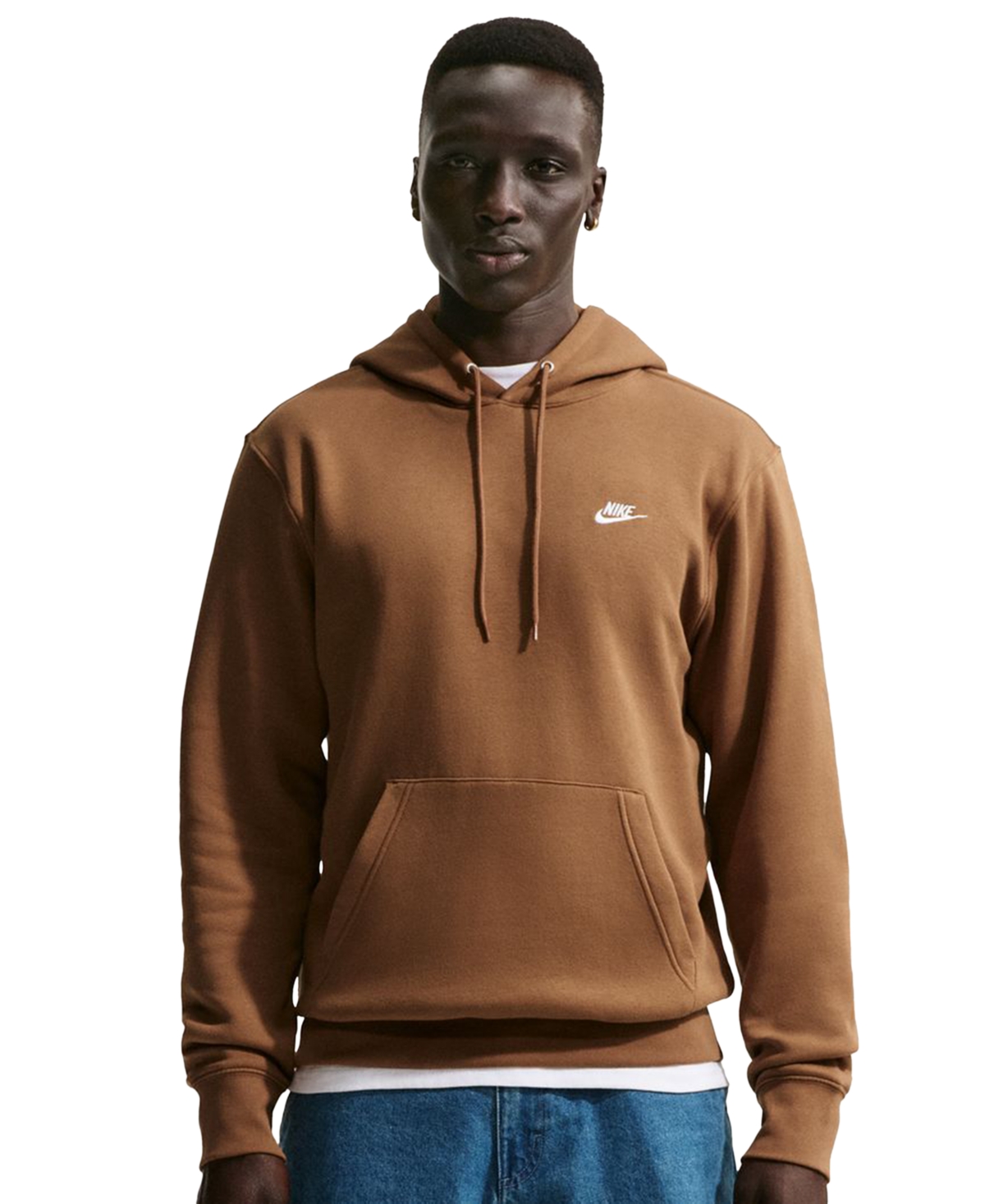 Nike Club Men's Pullover Fleece Logo Hoodie