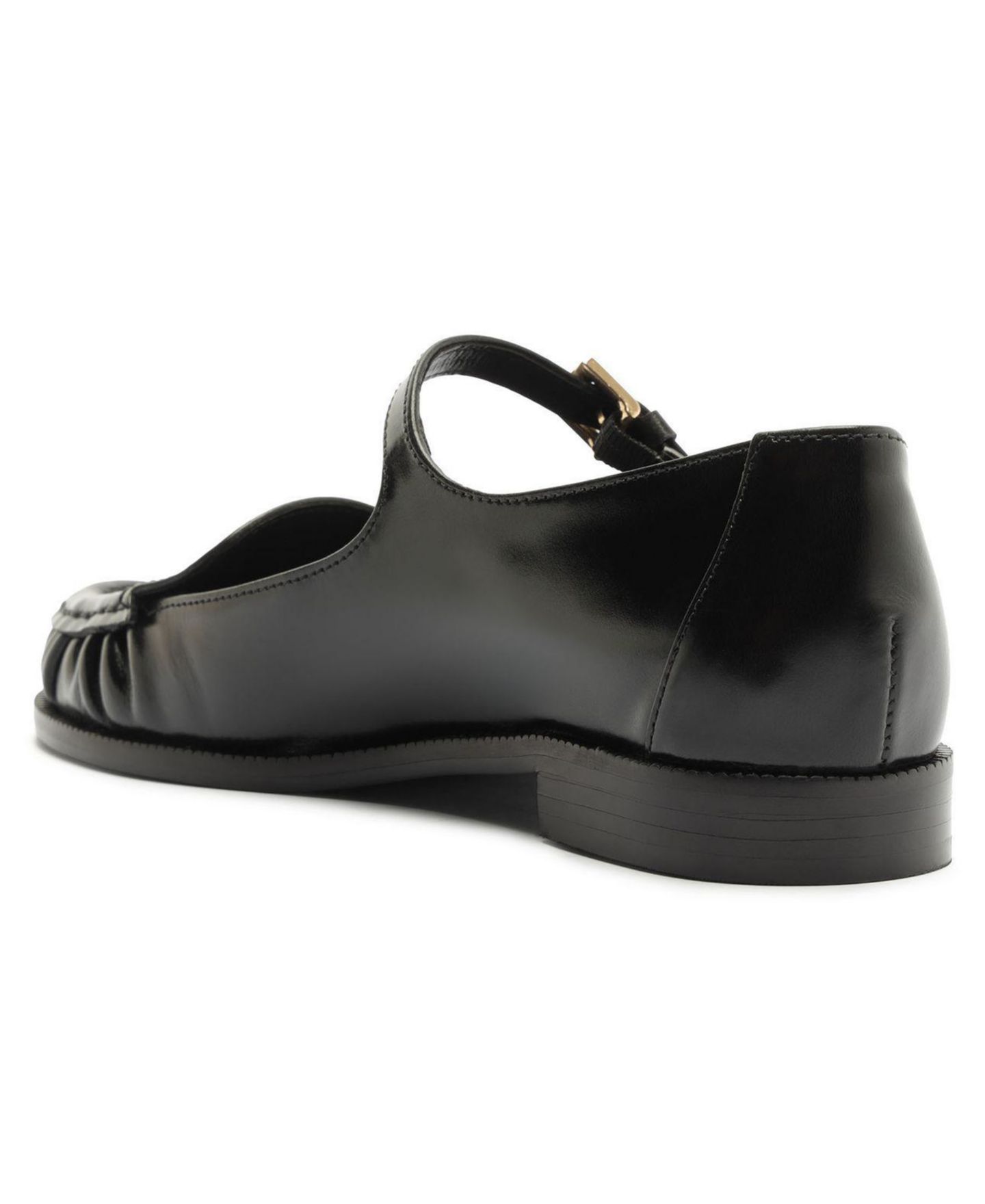 Женские балетки Schutz Tyla Buckle Mary Jane Flats, цвет: Чёрный — фото 10