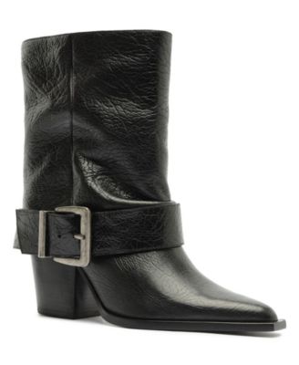 Women's Parker Buckle Block Heel Dress Booties