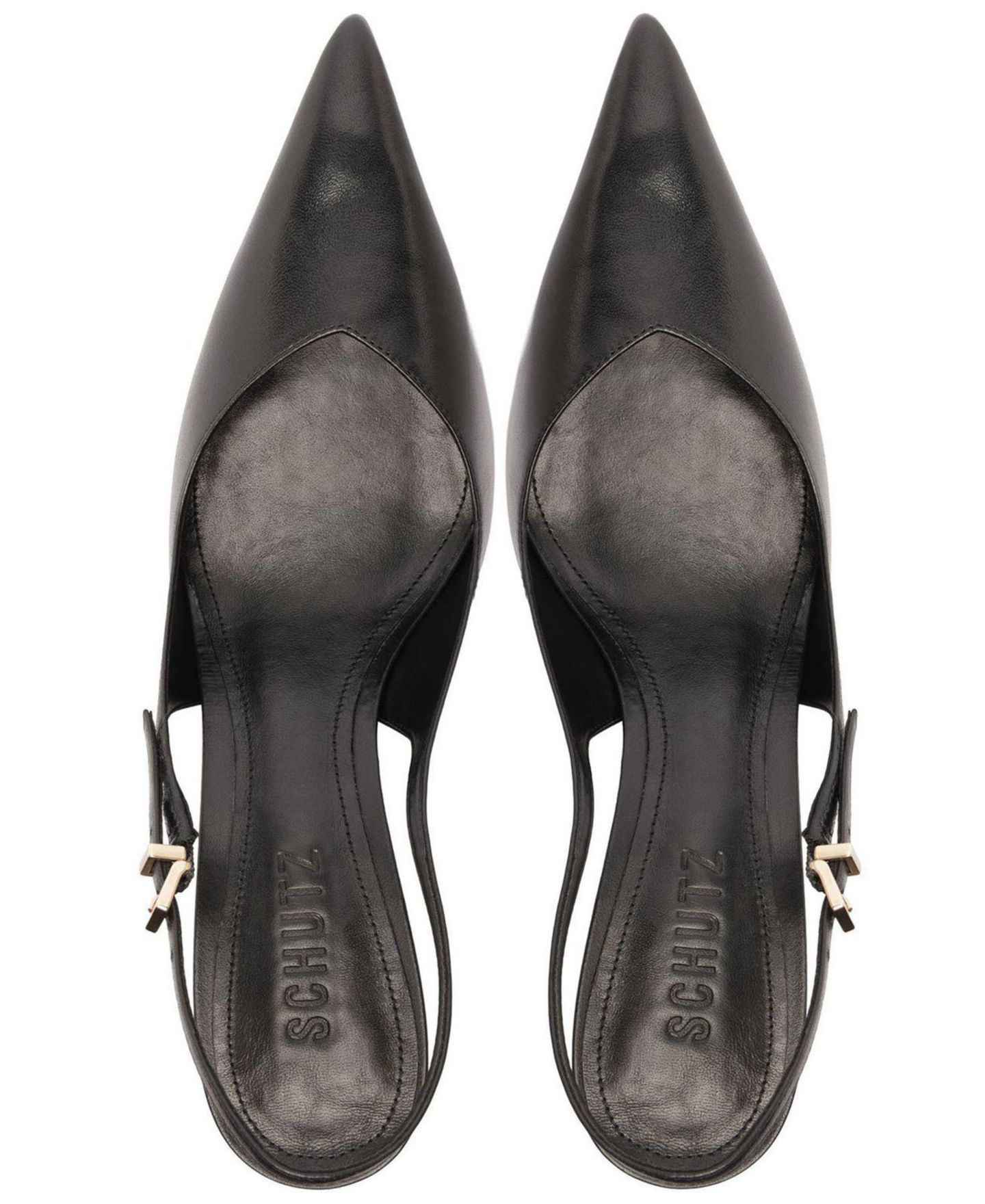 Женские туфли Schutz Lexi Slingback Block Pumps, цвет: Чёрный — фото 9