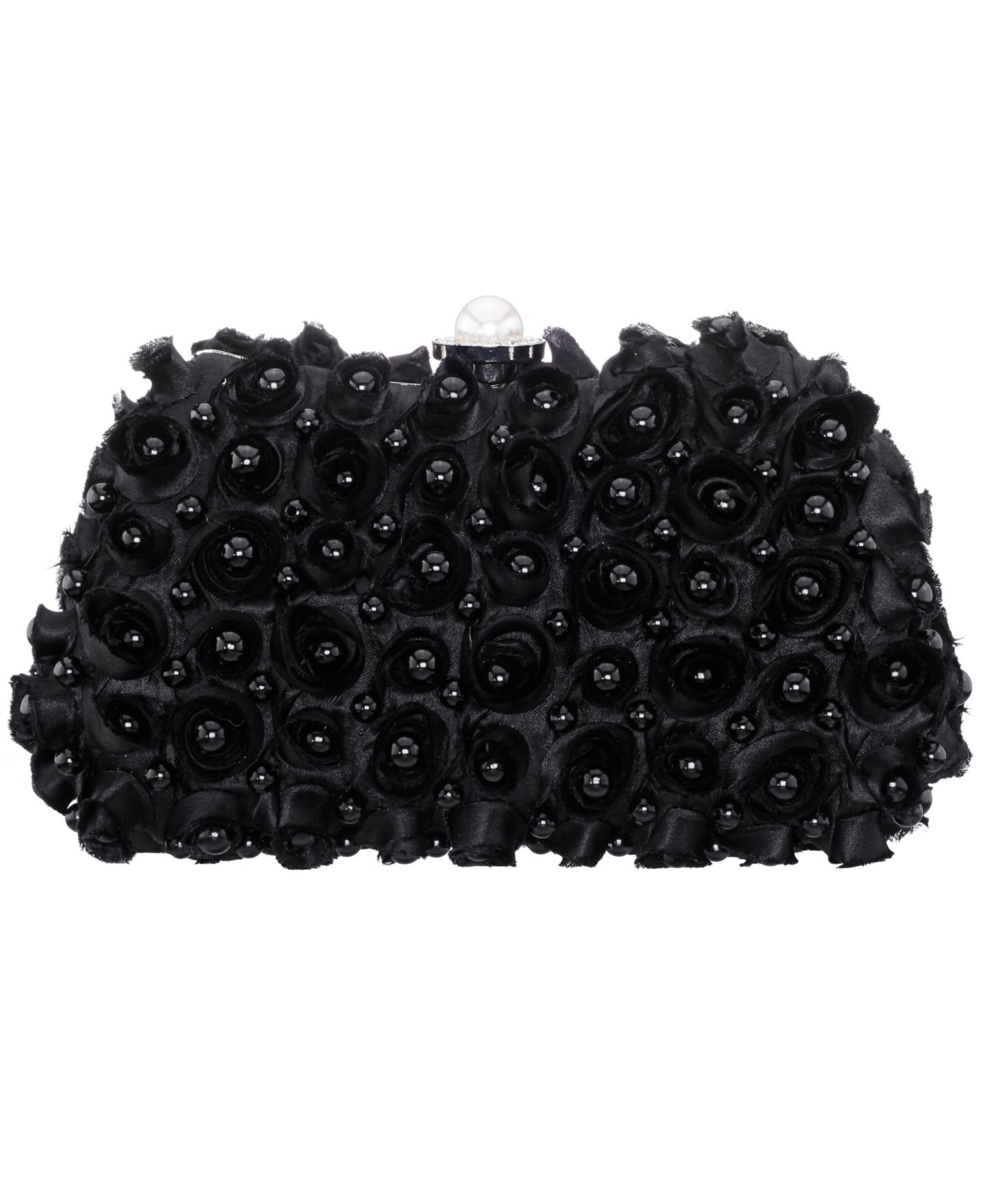 Женский клатч Nina Paloma All Over Imitation Pearl Small Clutch Handbag, цвет: Чёрный — фото 2