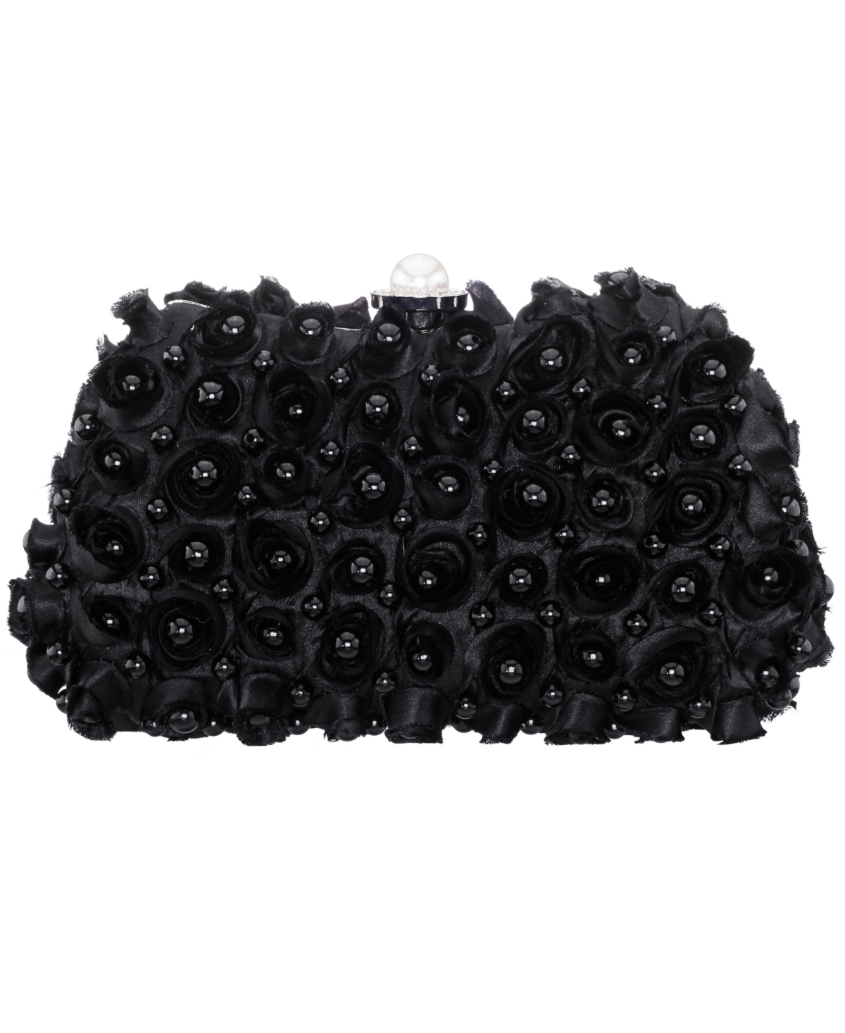 Nina Paloma All Over Imitation Pearl Small Clutch Handbag