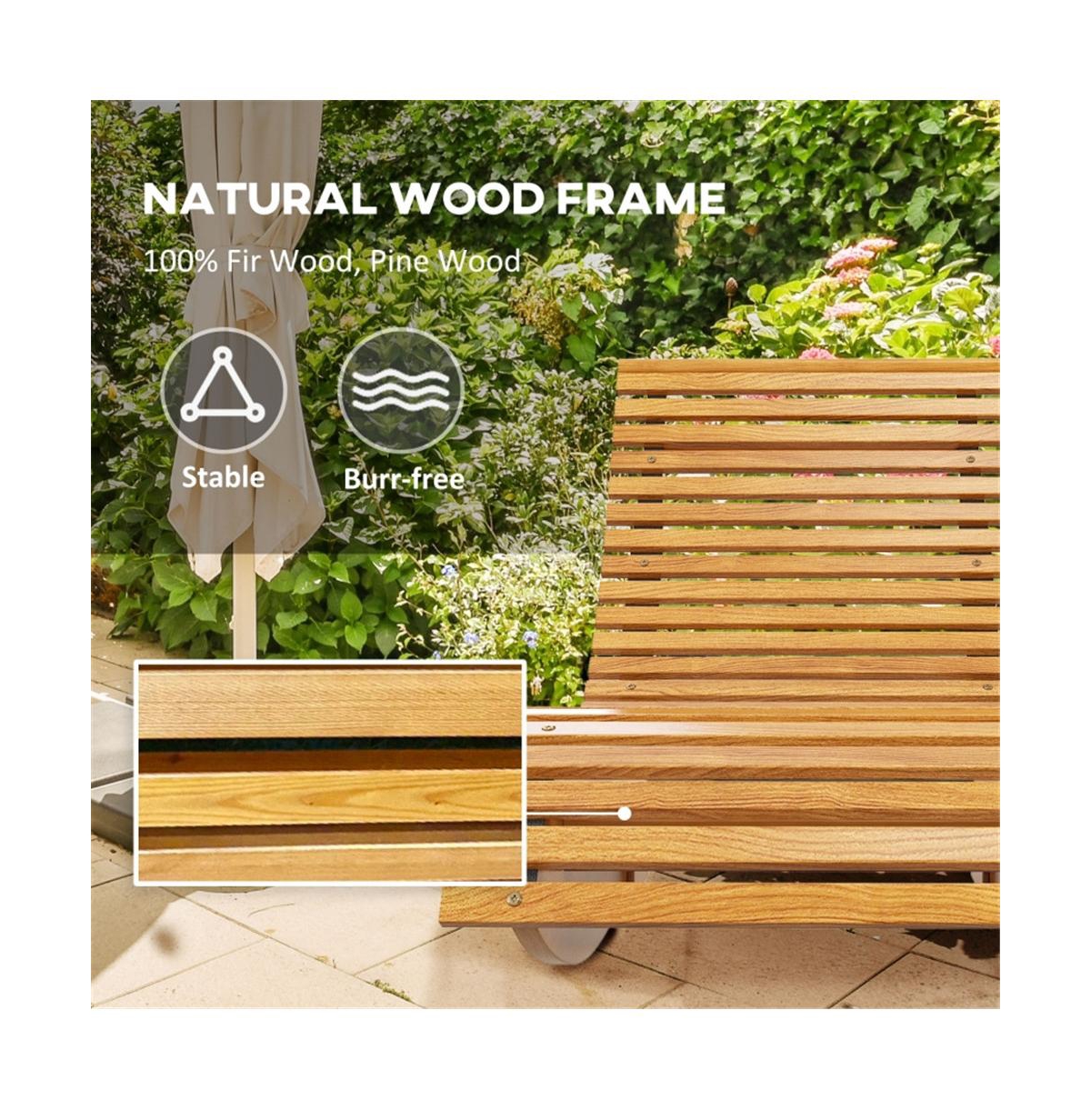Slickblue Patio Rocking Chair for Outdoor Relaxation and Seating