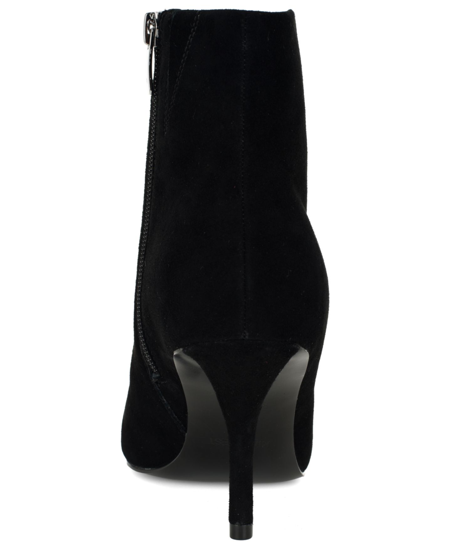 Женские ботинки Nine West Myrah Suede Pointed Toe Dress Booties, цвет: Чёрный замшевый — фото 3