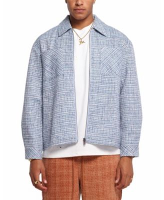 Men's Boucle Tweed Zip Jacket