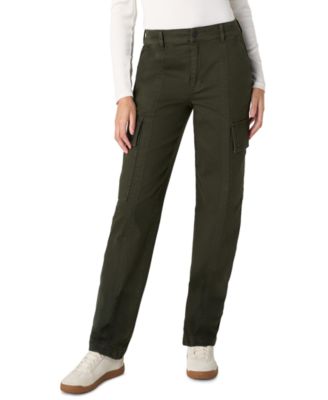 Women's Cargo Straight-Leg Mid-Rise Pants